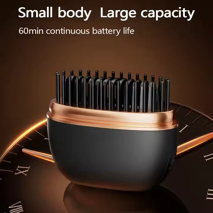 Zyler Wireless Portable Straightening Comb – 3-Temperature Adjustable Hair Styler with Smart Heat Control - Zyler Middle East