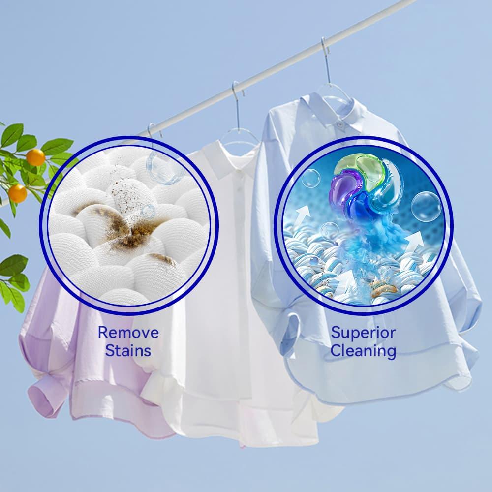 Loovee Wiise 4in1 Anti-Bacterial Laundry Capsules – 8X Cleaning Power with Sandhill Fragrance