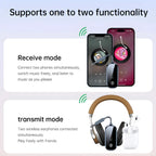 Bluetooth 5.4 Transmitter/Receiver for 2 Airpods, Airplane Travel Adapter for TV/Car - Zyler Middle East
