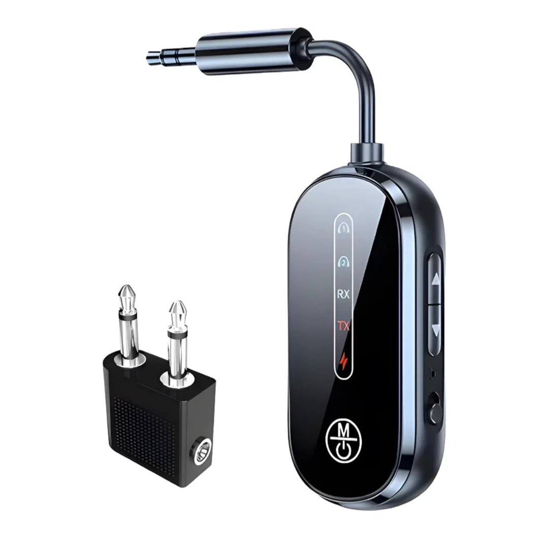 Bluetooth 5.4 Transmitter/Receiver for 2 Airpods, Airplane Travel Adapter for TV/Car - Zyler Middle East