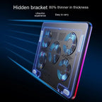 Zyler Gaming RGB Laptop Cooling Fan pad – Advanced Thermal Control in Premium Slim Design with RGB colour lights. - Zyler Middle East
