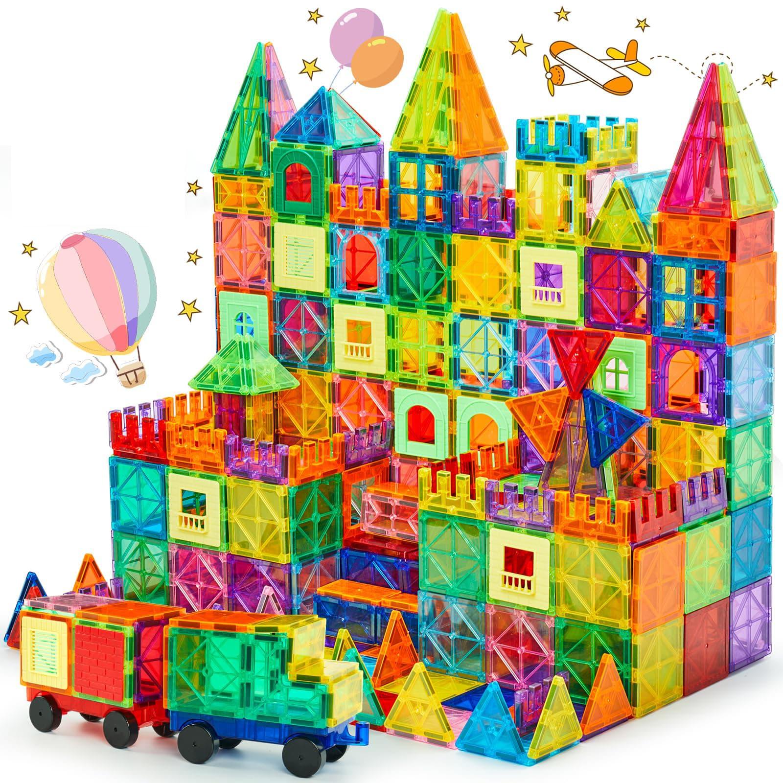 Zyler Magnetic Tiles 110PCS Building Blocks Educational STEM Toys for Kids - Zyler