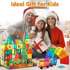Zyler Magnetic Tiles, 110PCS Magnetic Building Blocks for Kids, Magnet 3D Montessori Kids Toy Set, Building Construction Educational STEM Toys for 3+ Year Old Boys and Girls Birthday Gifts - Zyler Middle East