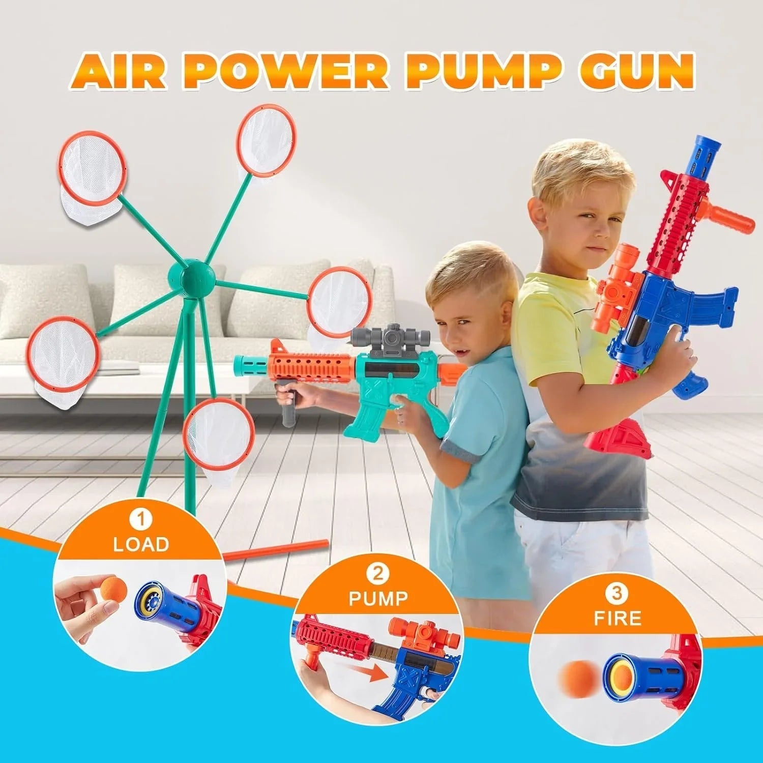 Zyler Turbo Blast Air Gun Ultimate Target Shooting Adventure with Adjustable Power & Durable Build - Zyler Middle East