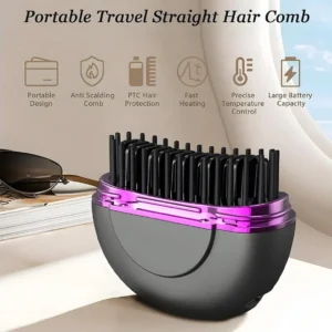 Zyler Wireless Portable Straightening Comb 3-Temperature Adjustable